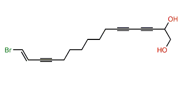 (E)-16-Bromo-15-hexadecene-3,5,13-triyne-1,2-diol